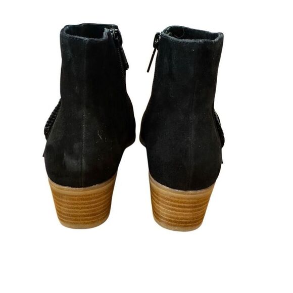 Jack Rogers Izzy Suede Buckle Low Heel Bootie Boots Black Size 6.5 - Picture 4 of 8